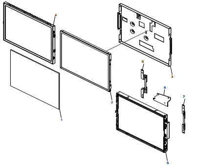 ATM reserveonderdelen 15 inch display 009-0031057