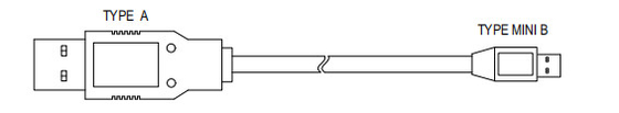 ATM-machineonderdelen USB TYPE A TO TYPE MINI B HIGH SPEED CABLE 009-0020701 009-0020702 009-0020704 009-0020712