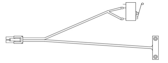 ATM reserveonderdelen NCR UX Alarm Door Switch Harness 445-0752117
