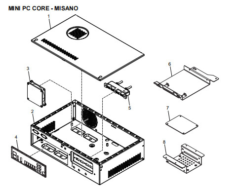 ATM-reservedelen NCRMINI PC-CORE - MISANO 445-0727528