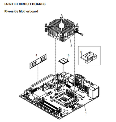 ATM reserveonderdelen NCR-moederbord 445-0750199 MODERBOARD, INTEL ATOM D2550, MINI-ITX, "LANIER II" - TOP LEVE