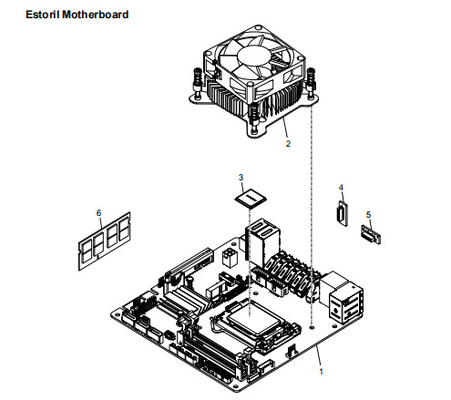 ATM reserveonderdelen NCR Estoril moederbord 445-0764456