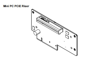 ATM-reservedelen NCR 009-0030958 MINI PC PCIE RISER
