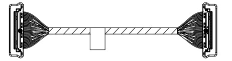 ATM reserveonderdelen 445-0775483 - EDP-kabel, 620 mm, omkeerbaar