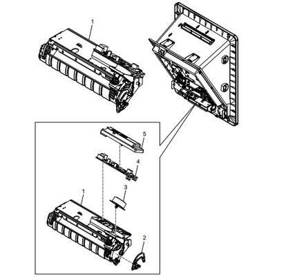 ATM reserveonderdelen 445-0761229 Sluiter, motor boven, RHS STRENGTHEN SLOT