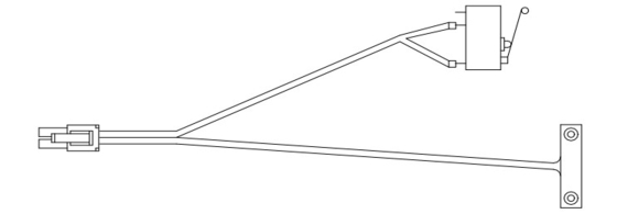 445-0693903 UX AARM DOOR SCHUITCH HARNESS