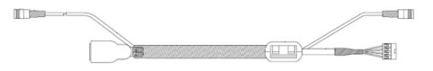 009-0027831 USB-kontakloze kaartlezer (INTEGRATEERDE RF- en LED-controle) kabel - KORTE versie