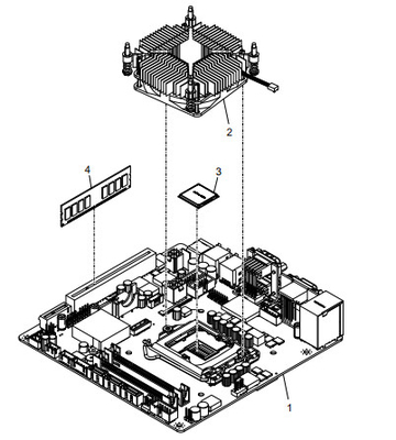 Deeltjes van machine-ATM van Riverside Motherboard