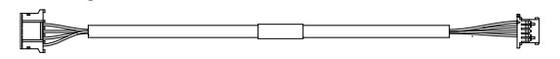 ATM-machineonderdelen 445-0751009 LVDS ZONLIGHT POWER HARNESS, 1200MM
