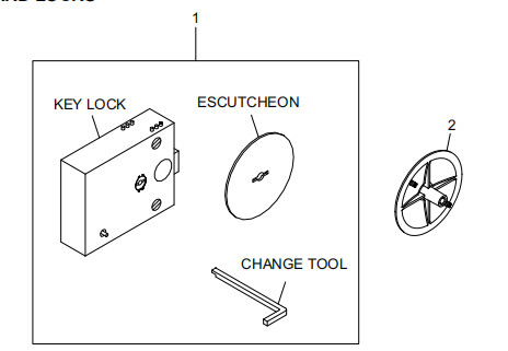 Automatische geldautomaatonderdelen STANDARD LOCKS 009-0022660 445-0744803